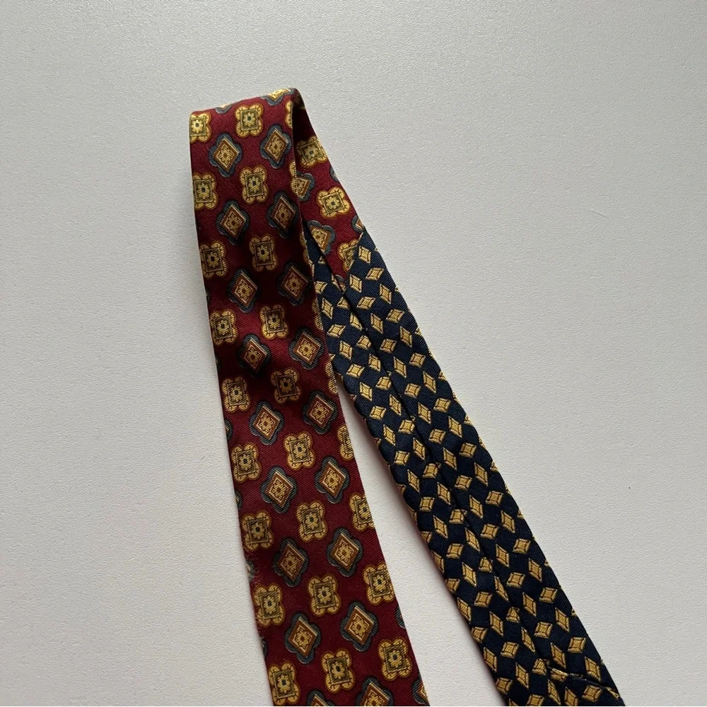 Tommy Hilfiger Split Printed Silk Tie